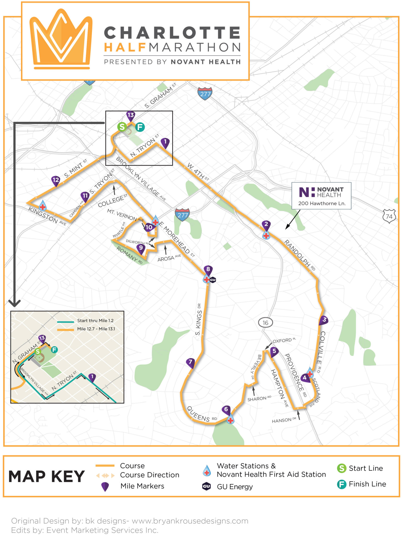 Races Charlotte Marathon, Half Marathon, Relay & 5K